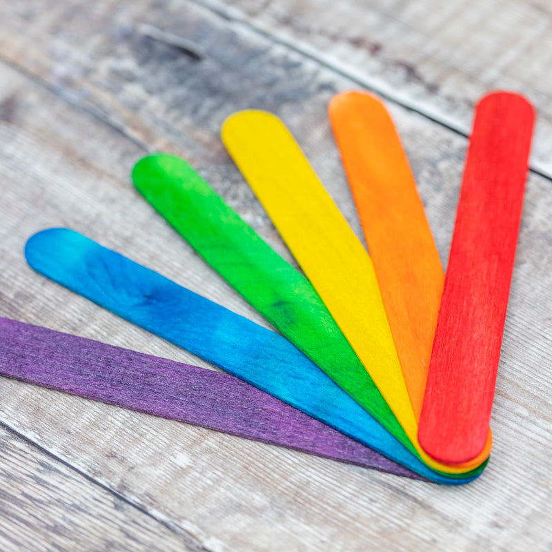 Colourful Wooden labels