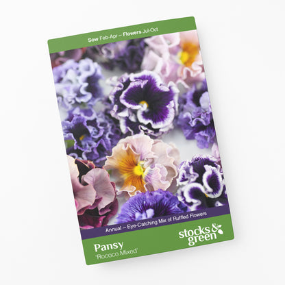 Pansy 'Rococo Mixed' Seeds