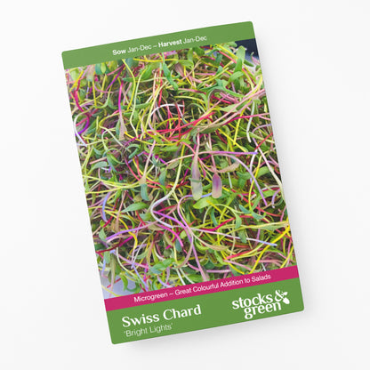 Microgreens - Swiss Chard 'Bright Lights' Seeds
