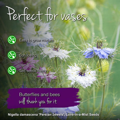 Nigella damascena 'Persian Jewels' Seeds